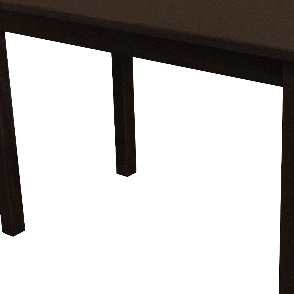 48" Dark Brown Solid Wood Dining Table HomeRoots