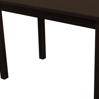 48" Dark Brown Solid Wood Dining Table HomeRoots