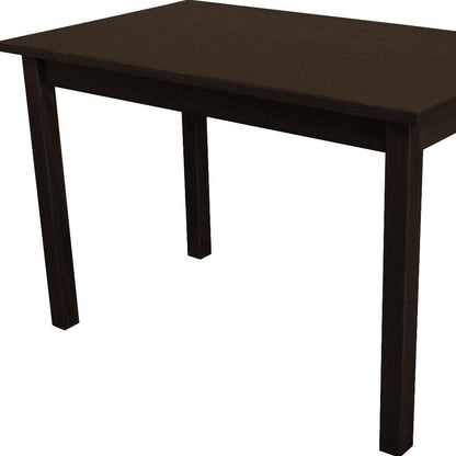 48" Dark Brown Solid Wood Dining Table HomeRoots