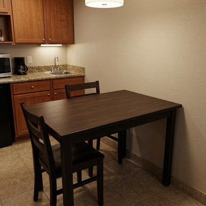 48" Dark Brown Solid Wood Dining Table HomeRoots