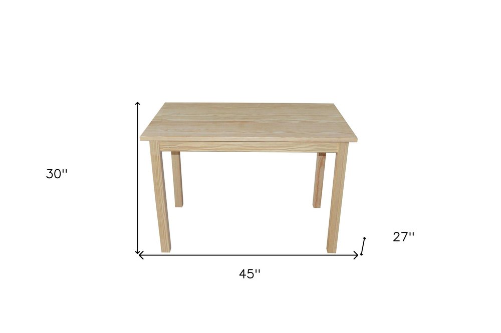 48" Natural Solid Wood Dining Table HomeRoots