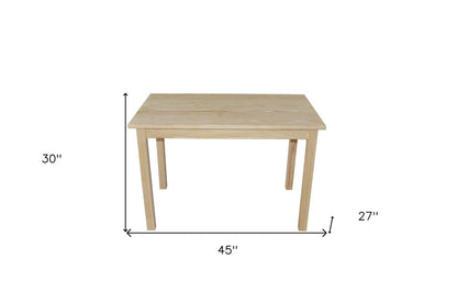 48" Natural Solid Wood Dining Table HomeRoots