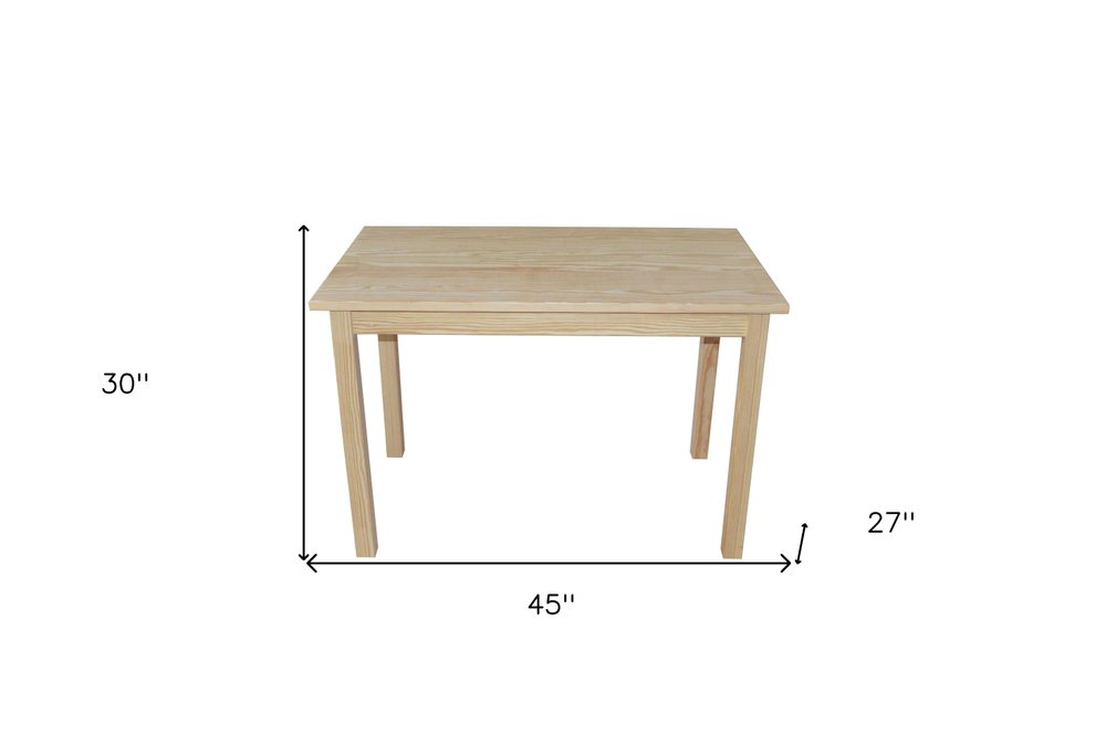 48" Natural Solid Wood Dining Table HomeRoots