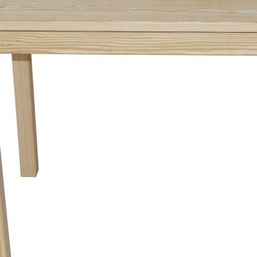 48" Natural Solid Wood Dining Table HomeRoots