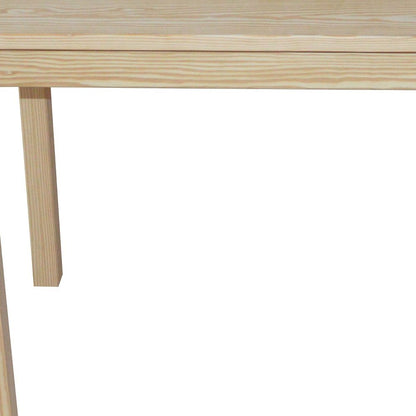 48" Natural Solid Wood Dining Table HomeRoots