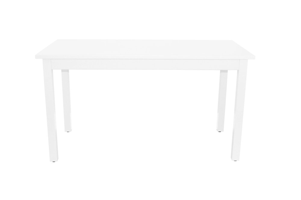 48" White Solid Wood Dining Table HomeRoots