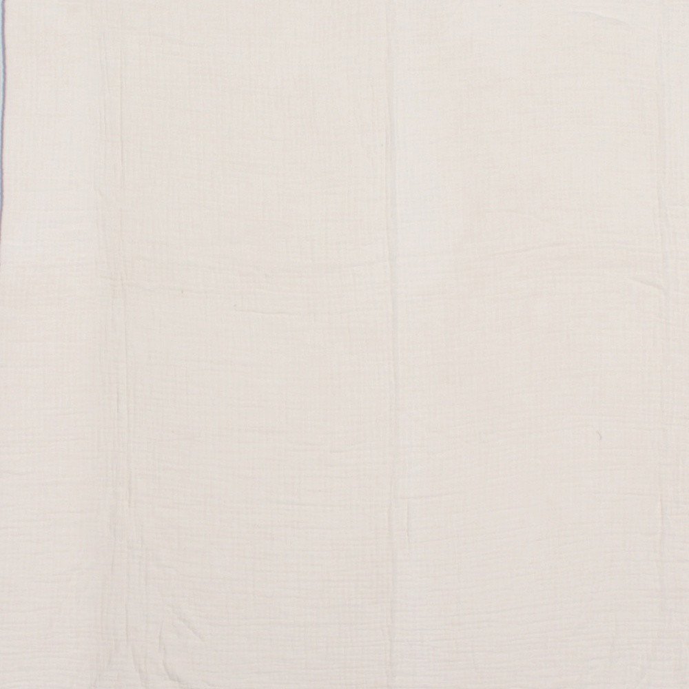 47" X 60" Blue and Ivory Cotton Woven Striped Throw Blanket with Fringe HomeRoots