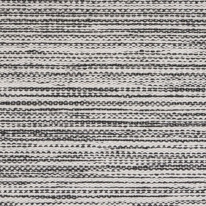 19" Set of Four Black And White Striped Cotton Placemats HomeRoots
