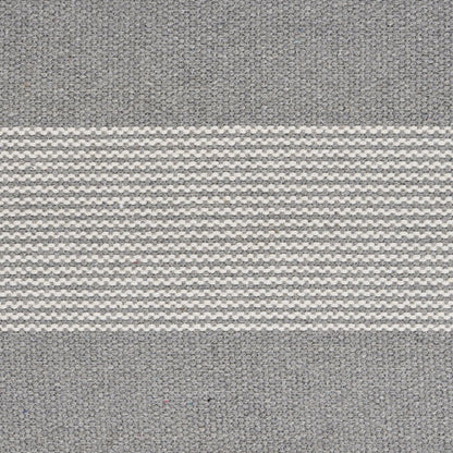 19" Set of Four Gray And White Striped Cotton Placemats HomeRoots
