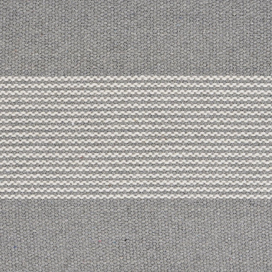 19" Set of Four Gray And White Striped Cotton Placemats HomeRoots