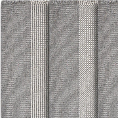 19" Set of Four Gray And White Striped Cotton Placemats HomeRoots