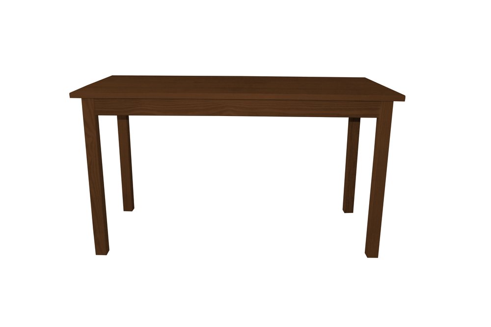 60" Raw Umber Solid Wood Dining Table HomeRoots