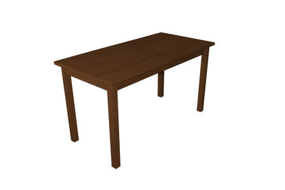 60" Raw Umber Solid Wood Dining Table HomeRoots