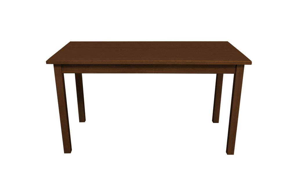 60" Raw Umber Solid Wood Dining Table HomeRoots