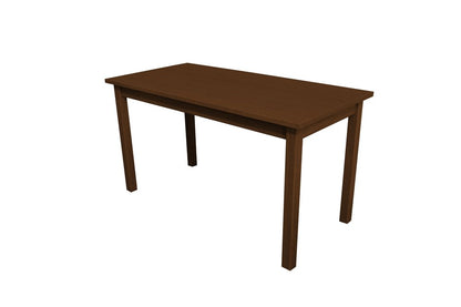 60" Raw Umber Solid Wood Dining Table HomeRoots