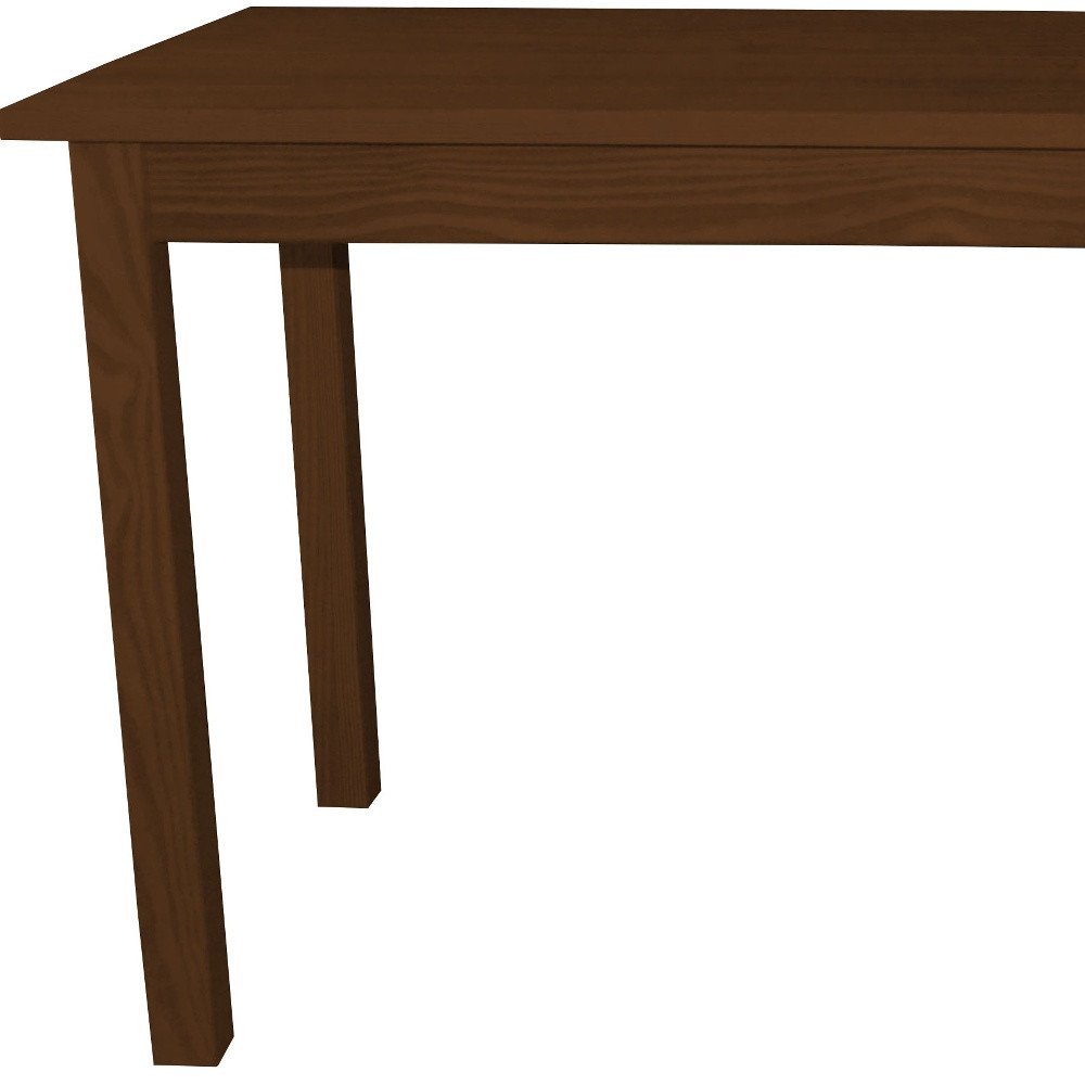 60" Raw Umber Solid Wood Dining Table HomeRoots