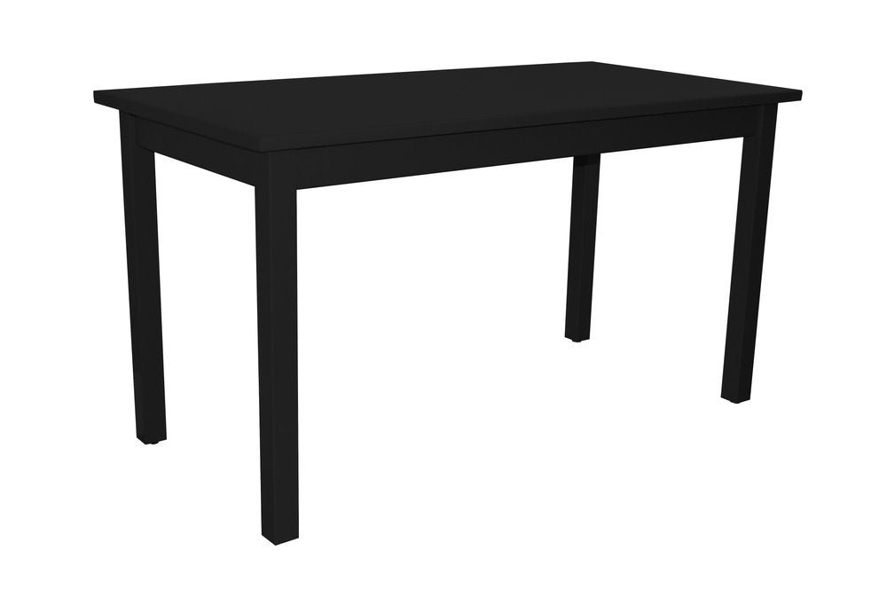 60" Black Solid Wood Dining Table HomeRoots