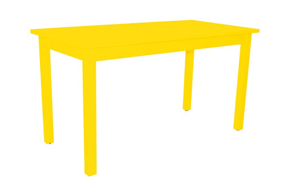 60" Yellow Solid Wood Dining Table HomeRoots