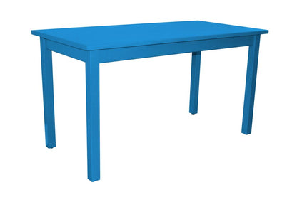 60" Caribbean Blue Solid Wood Dining Table HomeRoots