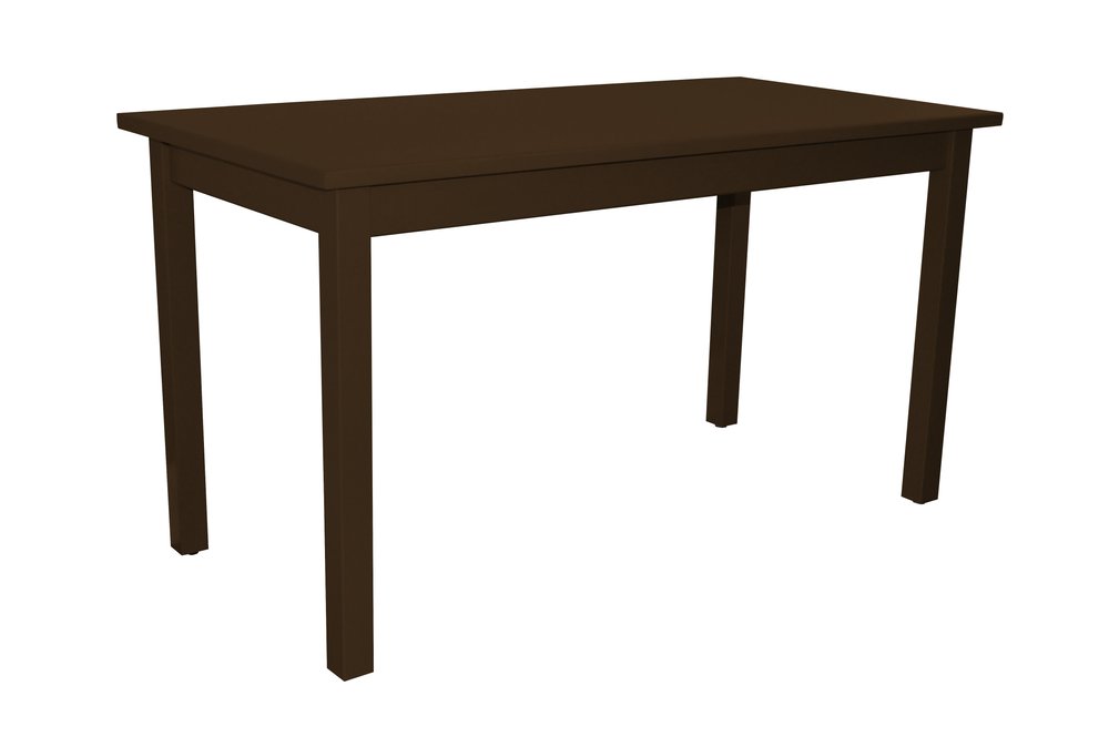 60" Coffee Solid Wood Dining Table HomeRoots
