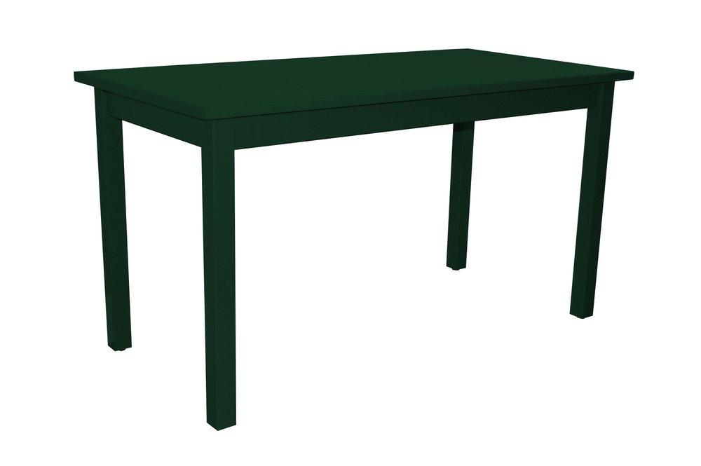 60" Dark Green Solid Wood Dining Table HomeRoots