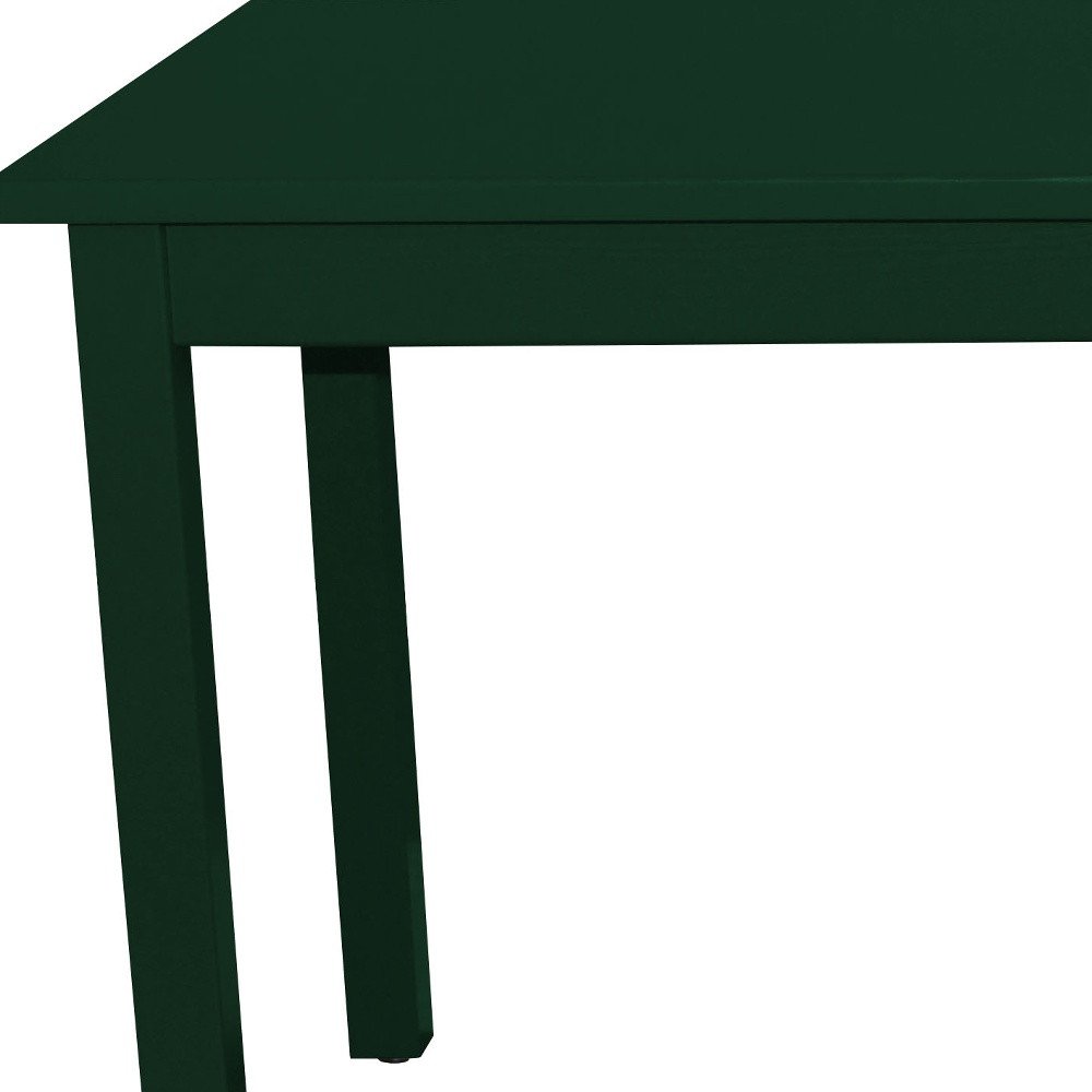 60" Dark Green Solid Wood Dining Table HomeRoots