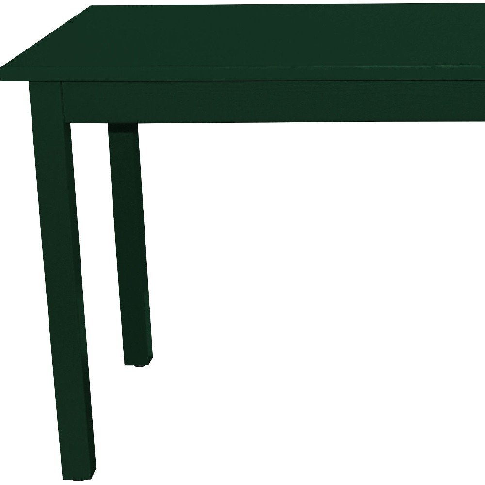 60" Dark Green Solid Wood Dining Table HomeRoots
