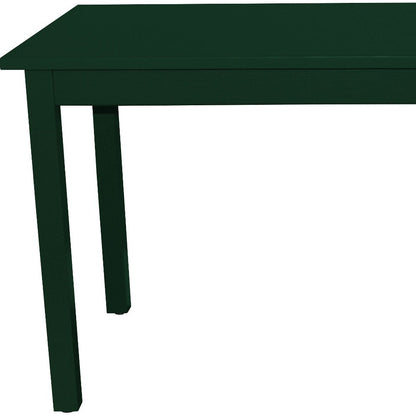 60" Dark Green Solid Wood Dining Table HomeRoots