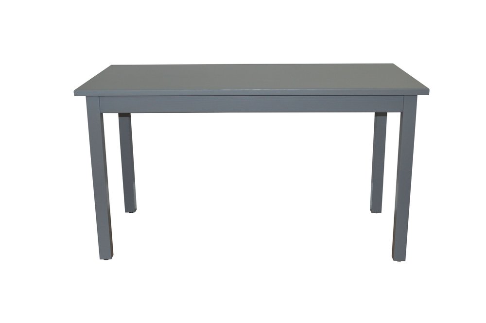 60" Gray Solid Wood Dining Table HomeRoots
