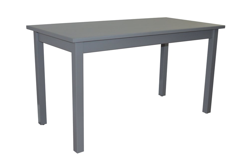 60" Gray Solid Wood Dining Table HomeRoots