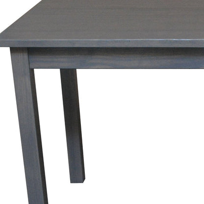 60" Gray Solid Wood Dining Table HomeRoots
