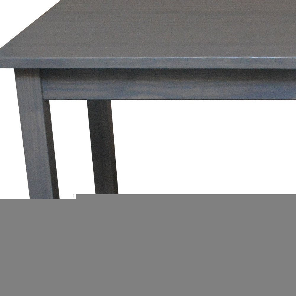 60" Gray Solid Wood Dining Table HomeRoots