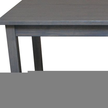 60" Gray Solid Wood Dining Table HomeRoots