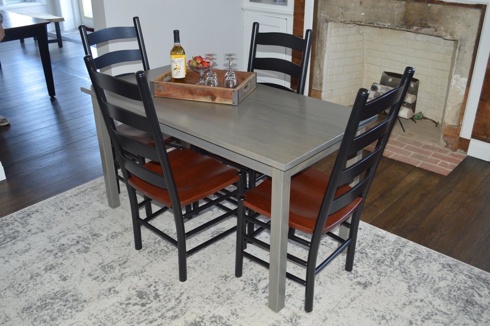 60" Gray Solid Wood Dining Table HomeRoots