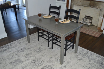 60" Gray Solid Wood Dining Table HomeRoots