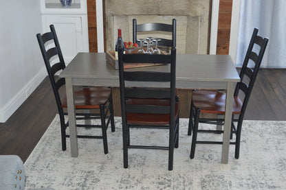 60" Gray Solid Wood Dining Table HomeRoots