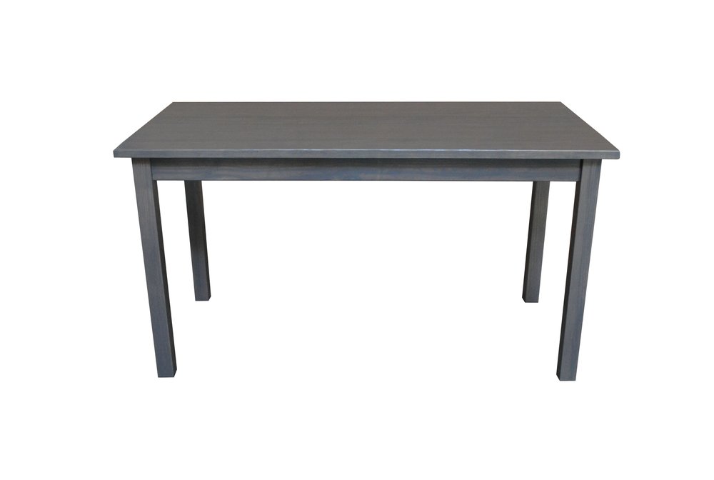 60" Gray Solid Wood Dining Table HomeRoots