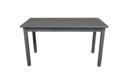 60" Gray Solid Wood Dining Table HomeRoots