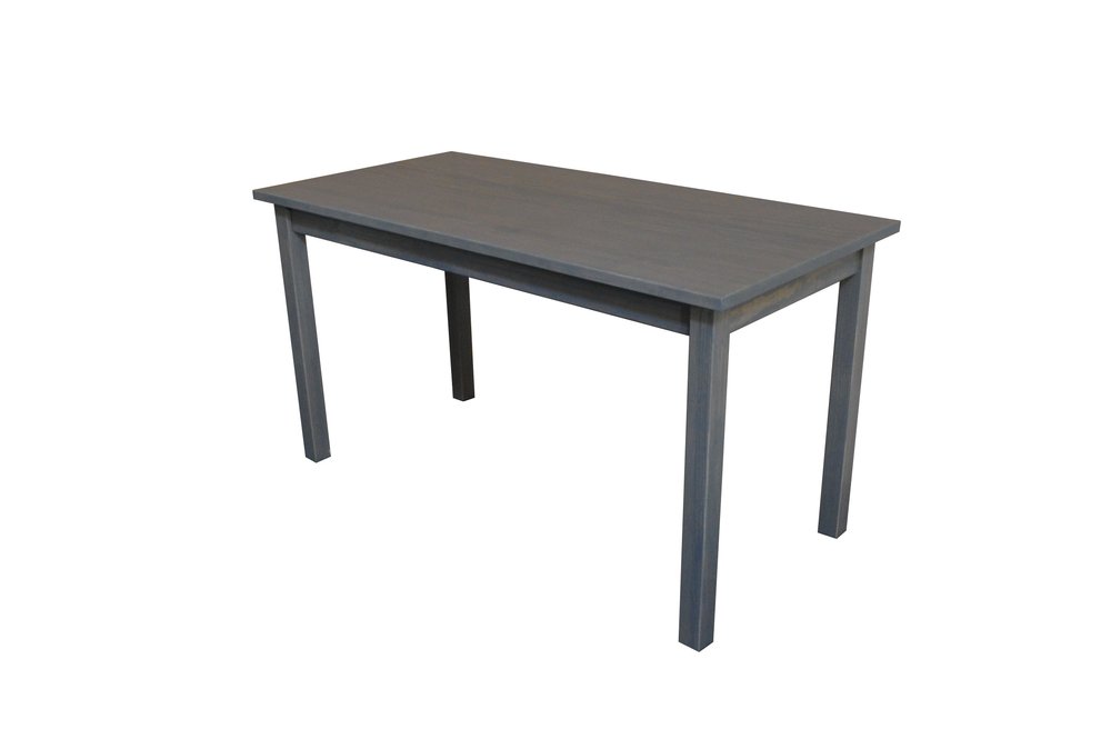 60" Gray Solid Wood Dining Table HomeRoots