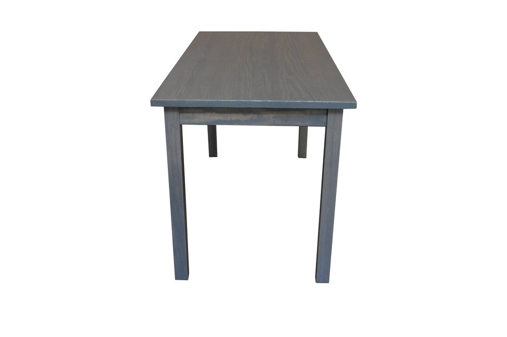 60" Gray Solid Wood Dining Table HomeRoots