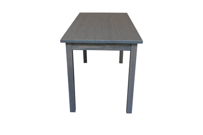 60" Gray Solid Wood Dining Table HomeRoots