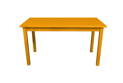 60" Goldenrod Solid Wood Dining Table HomeRoots
