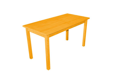 60" Goldenrod Solid Wood Dining Table HomeRoots