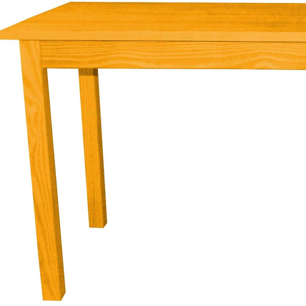 60" Goldenrod Solid Wood Dining Table HomeRoots