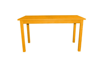 60" Goldenrod Solid Wood Dining Table HomeRoots