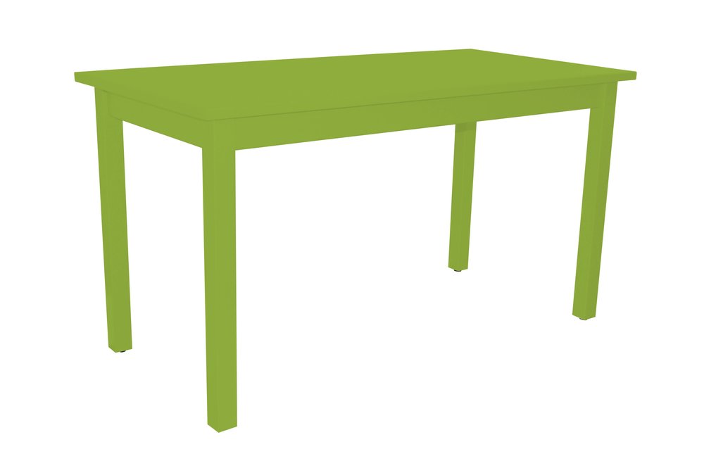 60" Chartreuse Solid Wood Dining Table HomeRoots