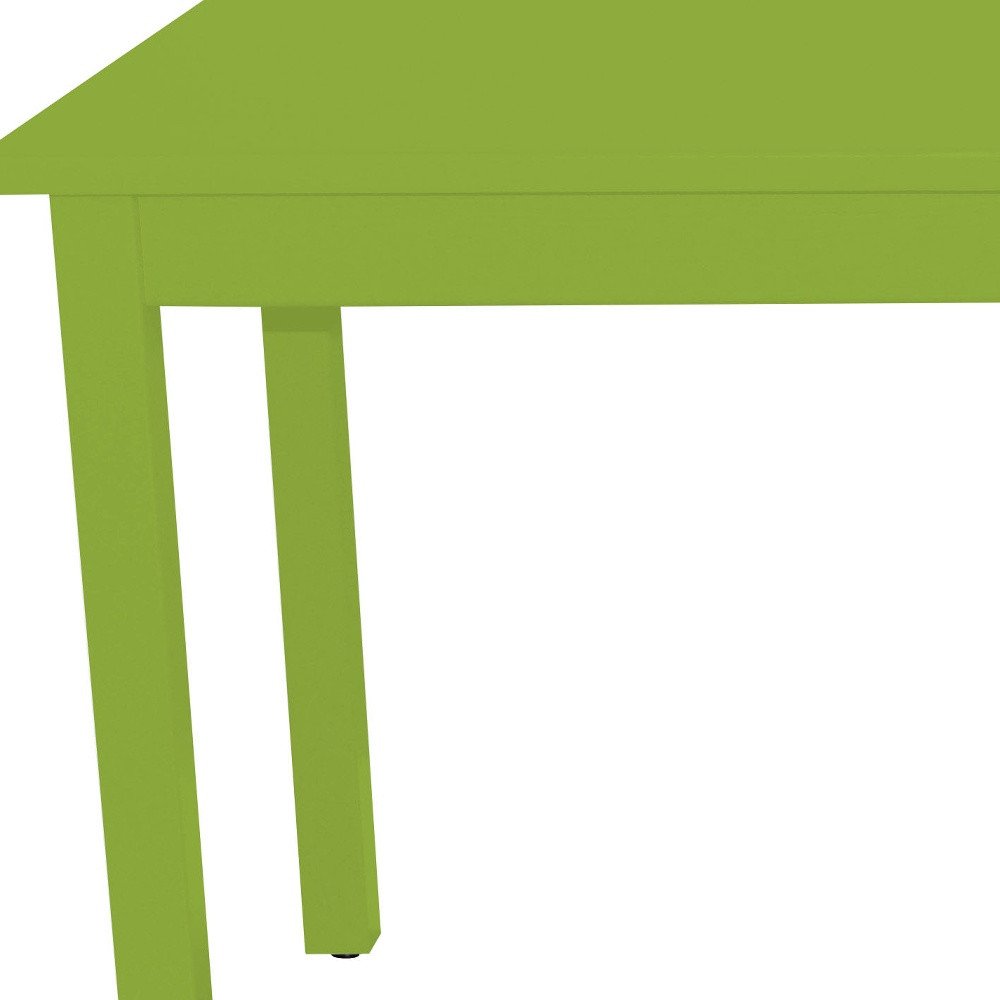 60" Chartreuse Solid Wood Dining Table HomeRoots