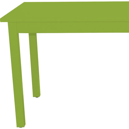 60" Chartreuse Solid Wood Dining Table HomeRoots