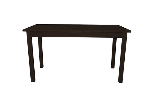 60" Dark Brown Solid Wood Dining Table HomeRoots