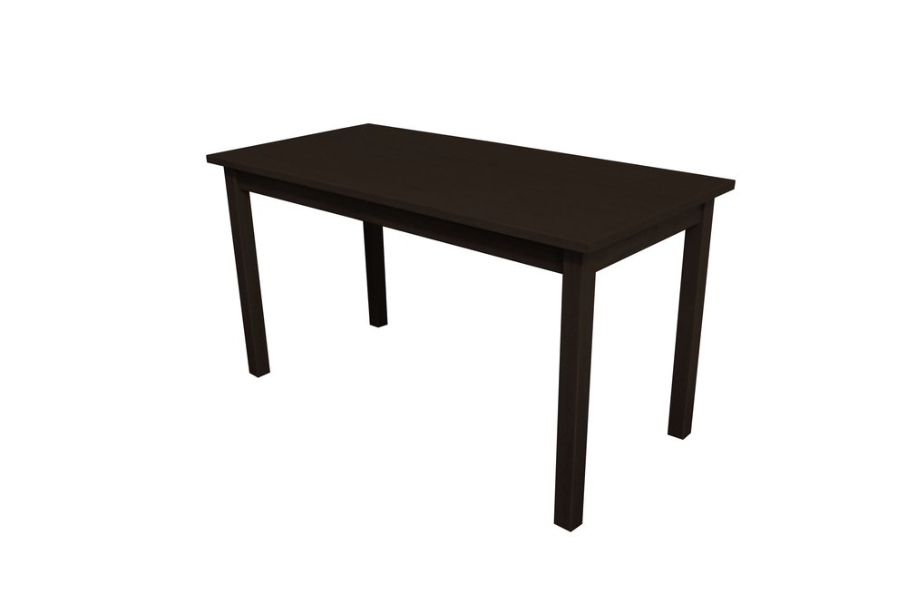 60" Dark Brown Solid Wood Dining Table HomeRoots